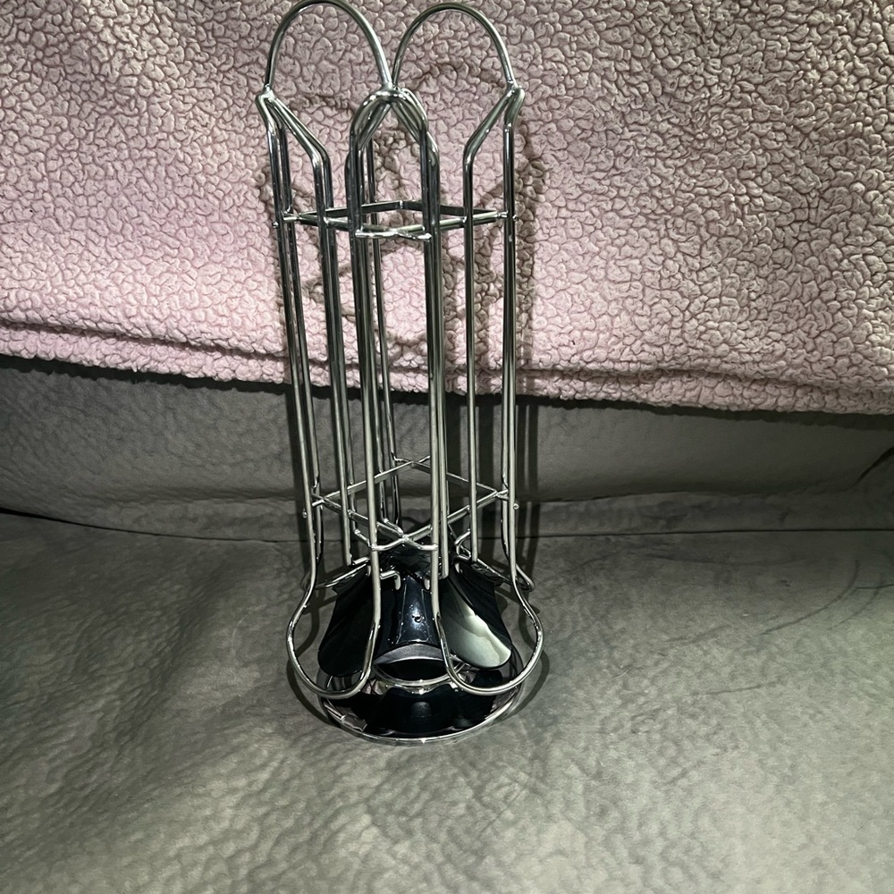 Silver Coffee Pod Holder